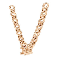 NE-1052 Rose Gold Necklace UNSET - ANGLE
