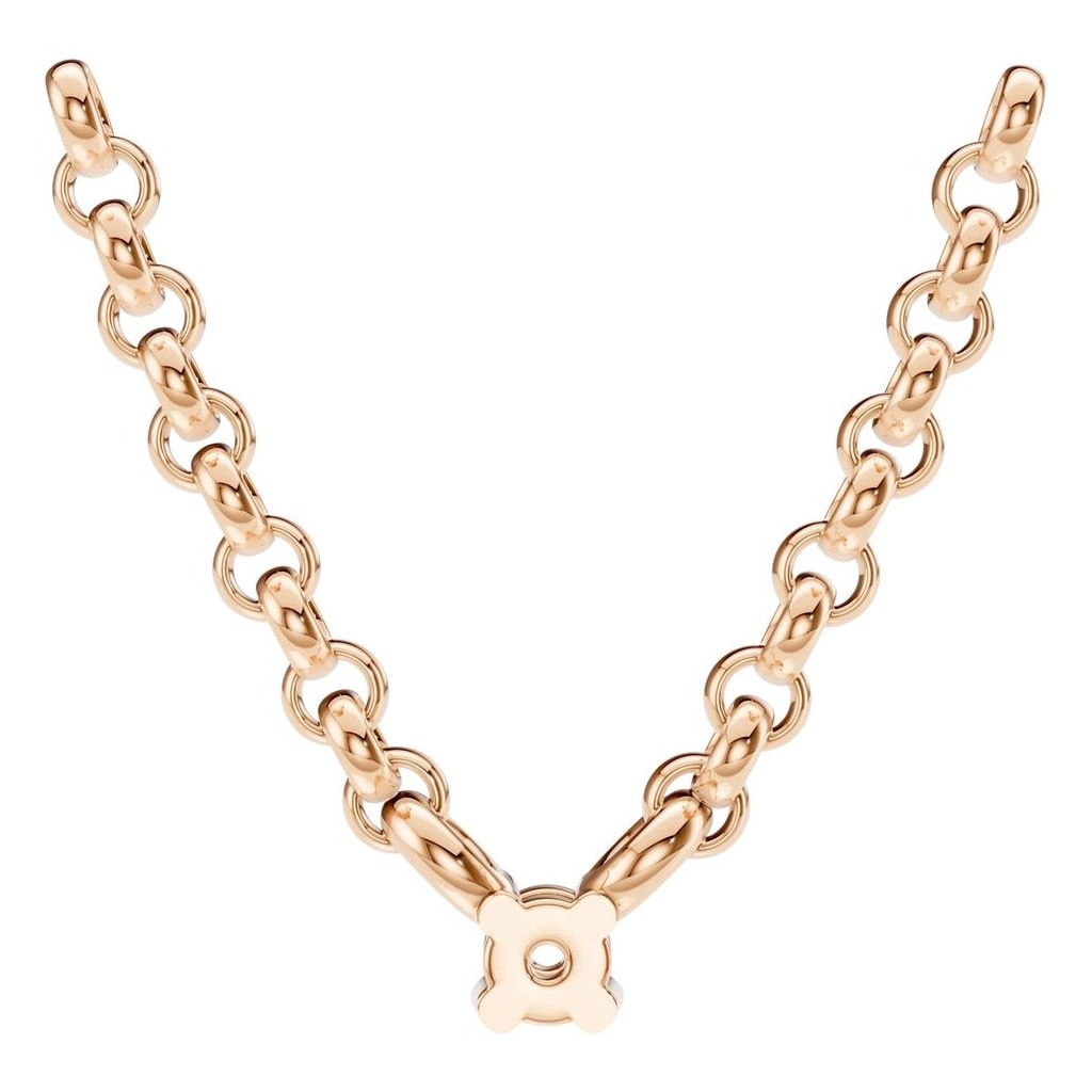 NE-1052 Rose Gold Necklace UNSET - BACK