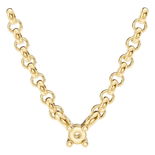 NE-1052 Yellow Gold Necklace UNSET - Main View