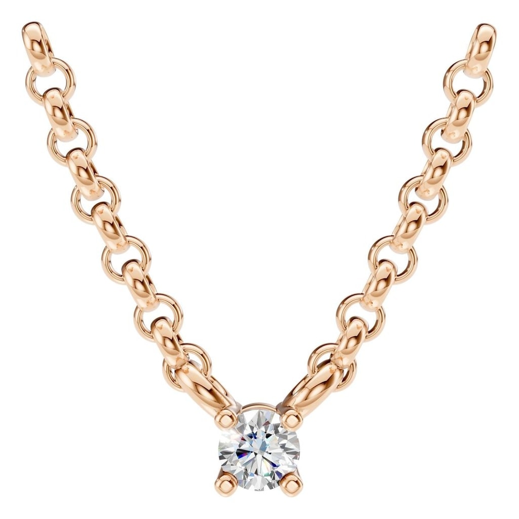 NE-1052 Rose Gold Necklace SET - Main View