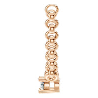 NE-1052 Rose Gold Necklace SET - Side View