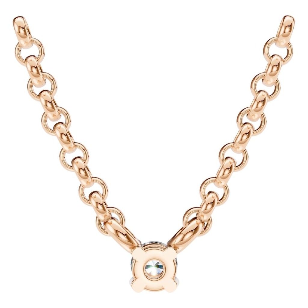 NE-1052 Rose Gold Necklace SET - BACK