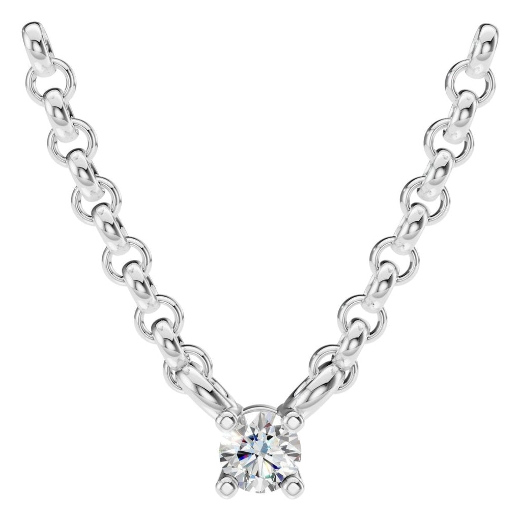 NE-1052 White Gold Necklace SET - Main View