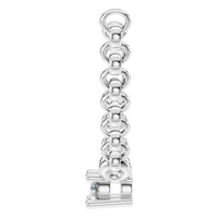 NE-1052 White Gold Necklace SET - Side View