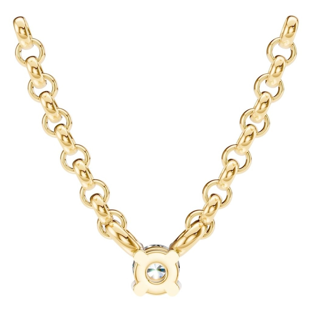 NE-1052 Yellow Gold Necklace SET - BACK