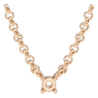 NE-1052 Rose Gold Necklace UNSET - Main View
