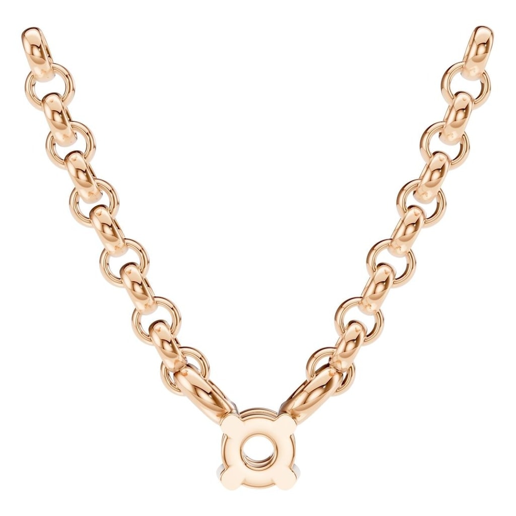NE-1052 Rose Gold Necklace UNSET - BACK