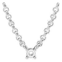 NE-1052 White Gold Necklace UNSET - Main View
