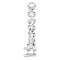 NE-1052 White Gold Necklace UNSET - Side View