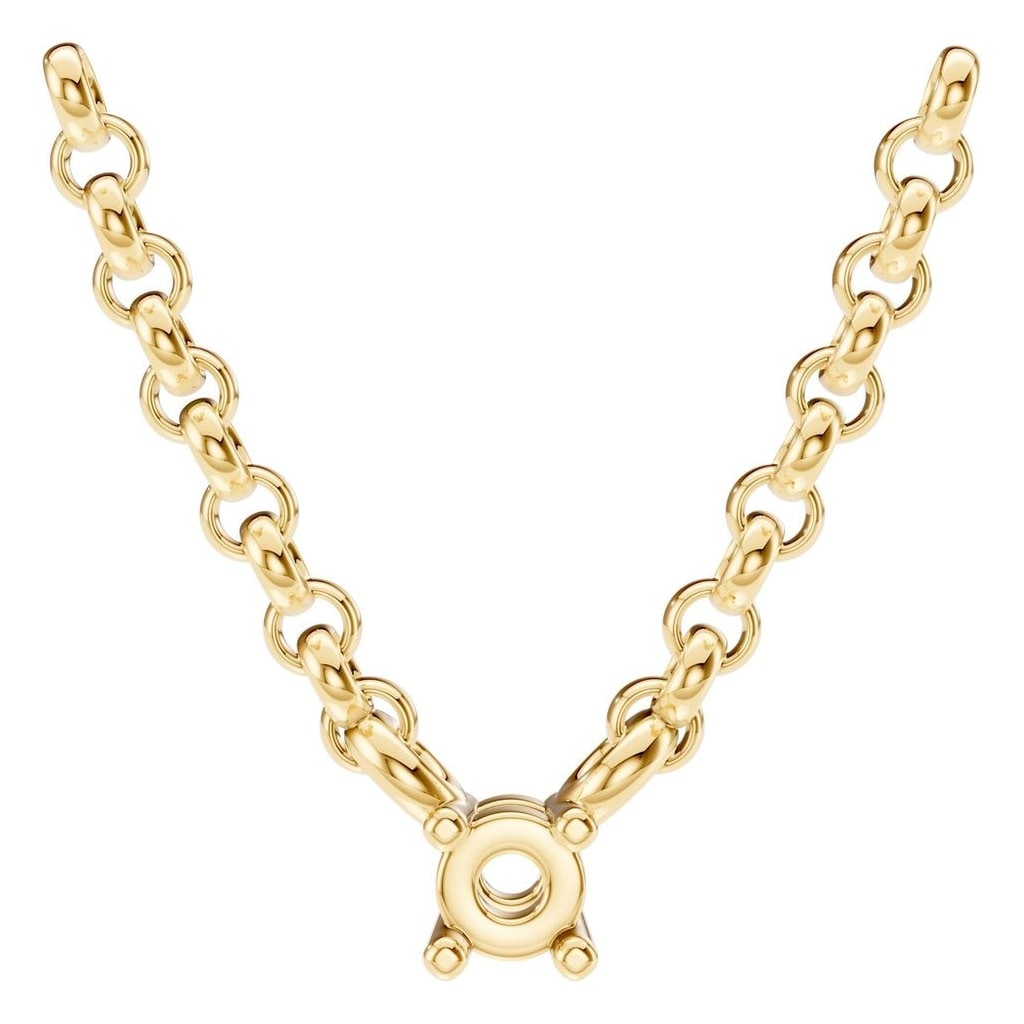 NE-1052 Yellow Gold Necklace UNSET - Main View