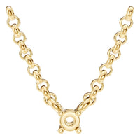 NE-1052 Yellow Gold Necklace UNSET - Main View