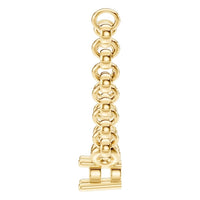 NE-1052 Yellow Gold Necklace UNSET - Side View