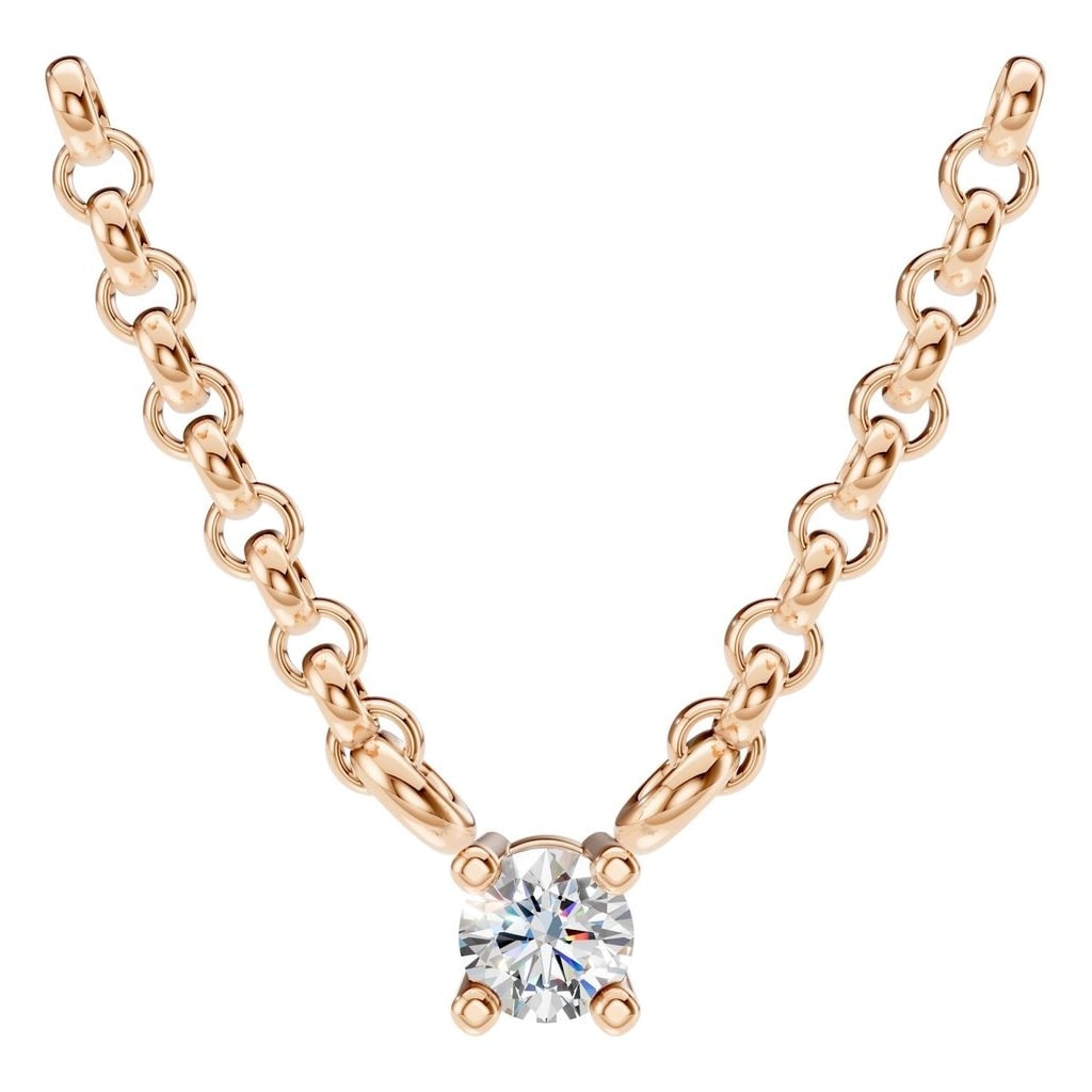 NE-1052 Rose Gold Necklace SET - Main View
