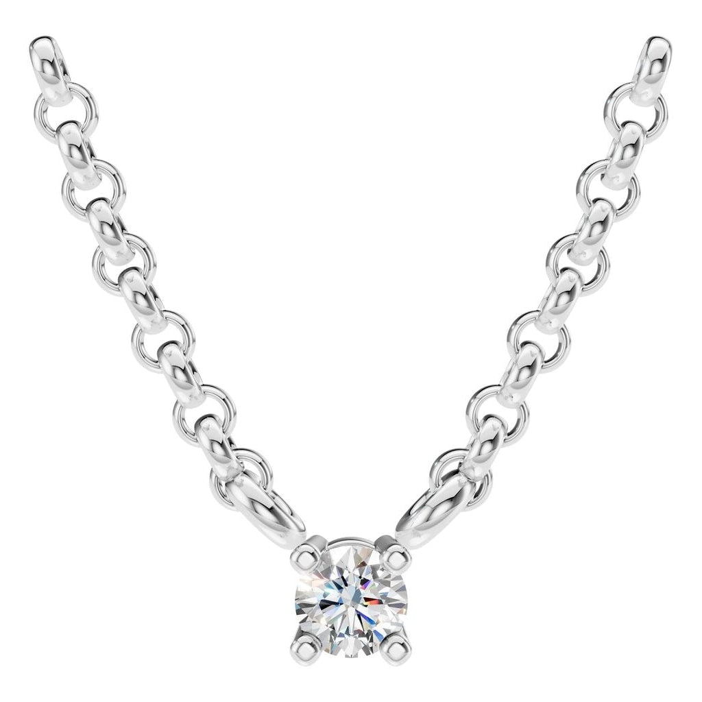 NE-1052 White Gold Necklace SET - Main View