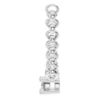 NE-1052 White Gold Necklace SET - Side View
