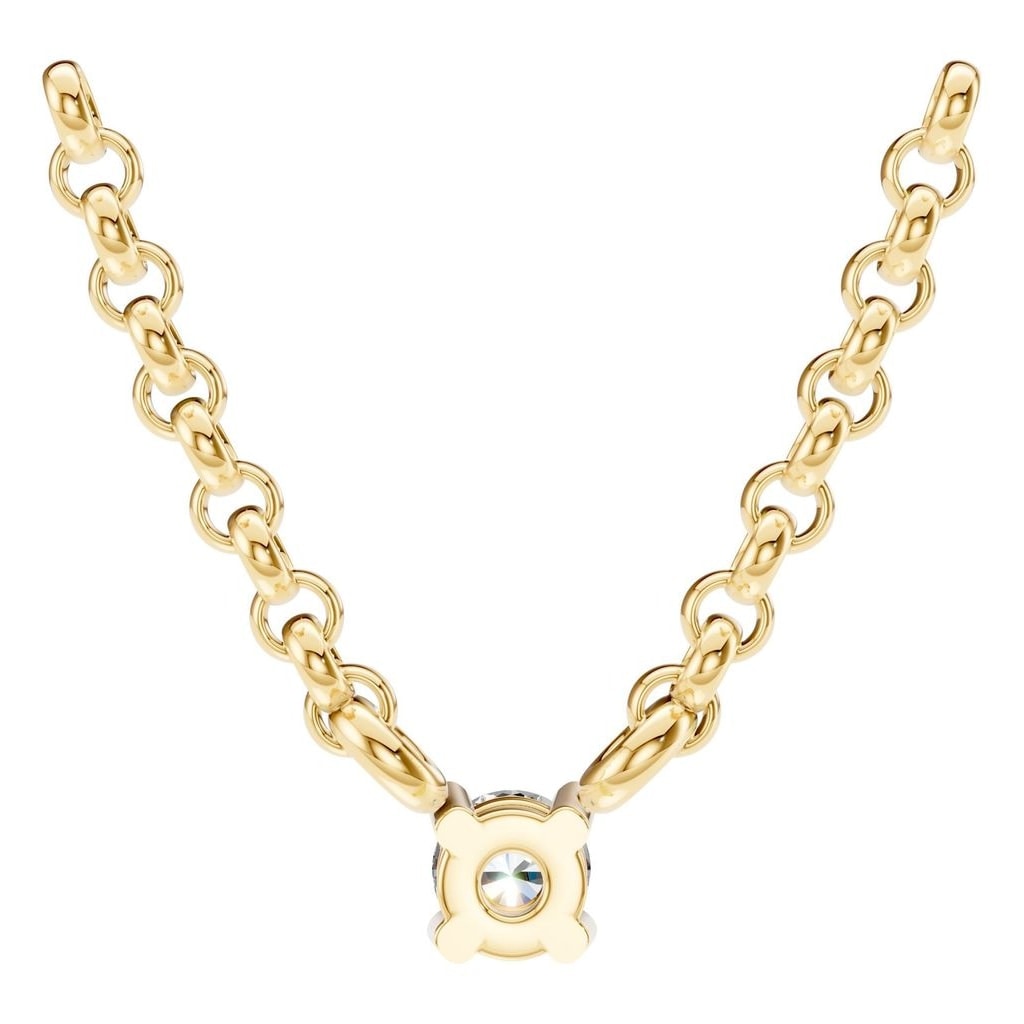 NE-1052 Yellow Gold Necklace SET - BACK