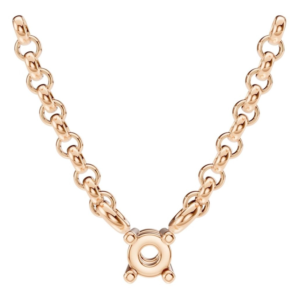 NE-1052 Rose Gold Necklace UNSET - Main View