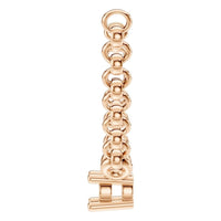 NE-1052 Rose Gold Necklace UNSET - Side View