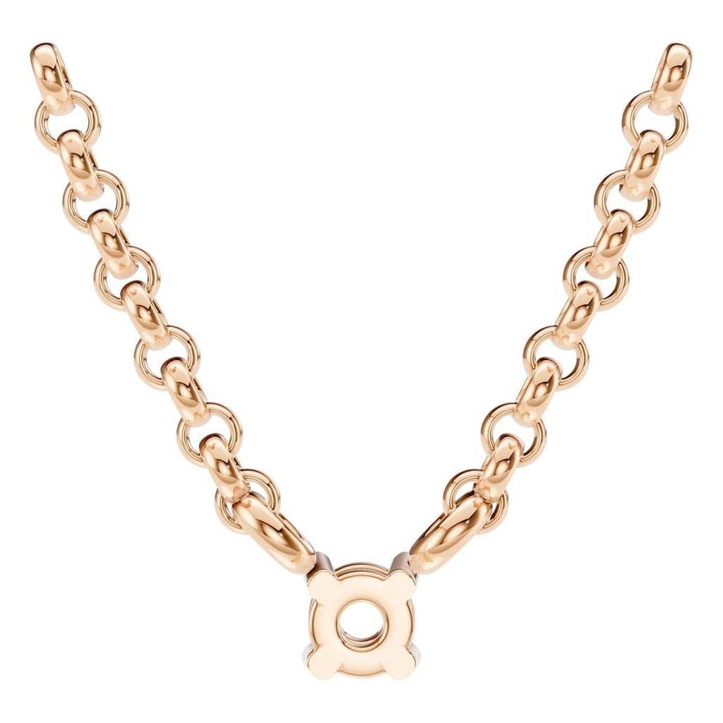 NE-1052 Rose Gold Necklace UNSET - BACK