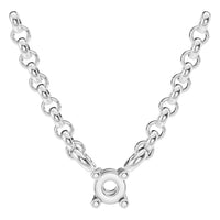 NE-1052 White Gold Necklace UNSET - Main View