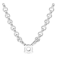 NE-1052 White Gold Necklace UNSET - BACK