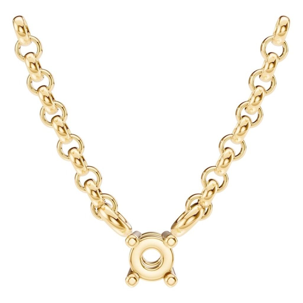 NE-1052 Yellow Gold Necklace UNSET - Main View