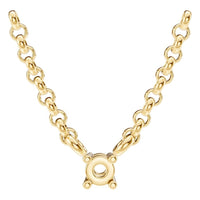 NE-1052 Yellow Gold Necklace UNSET - Main View