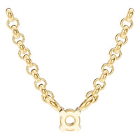 NE-1052 Yellow Gold Necklace UNSET - BACK