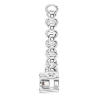 NE-1052 White Gold Necklace SET - Side View