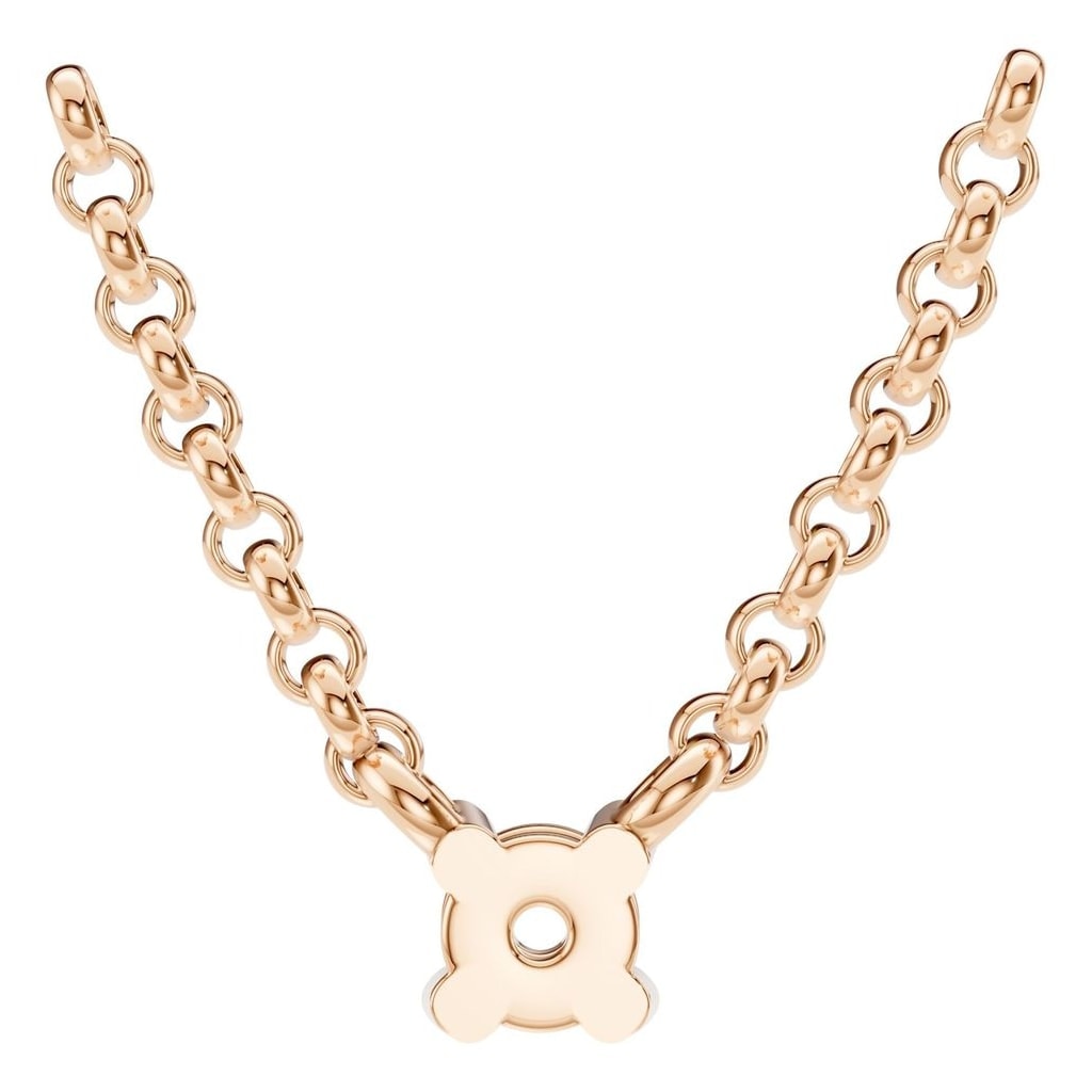 NE-1052 Rose Gold Necklace UNSET - BACK