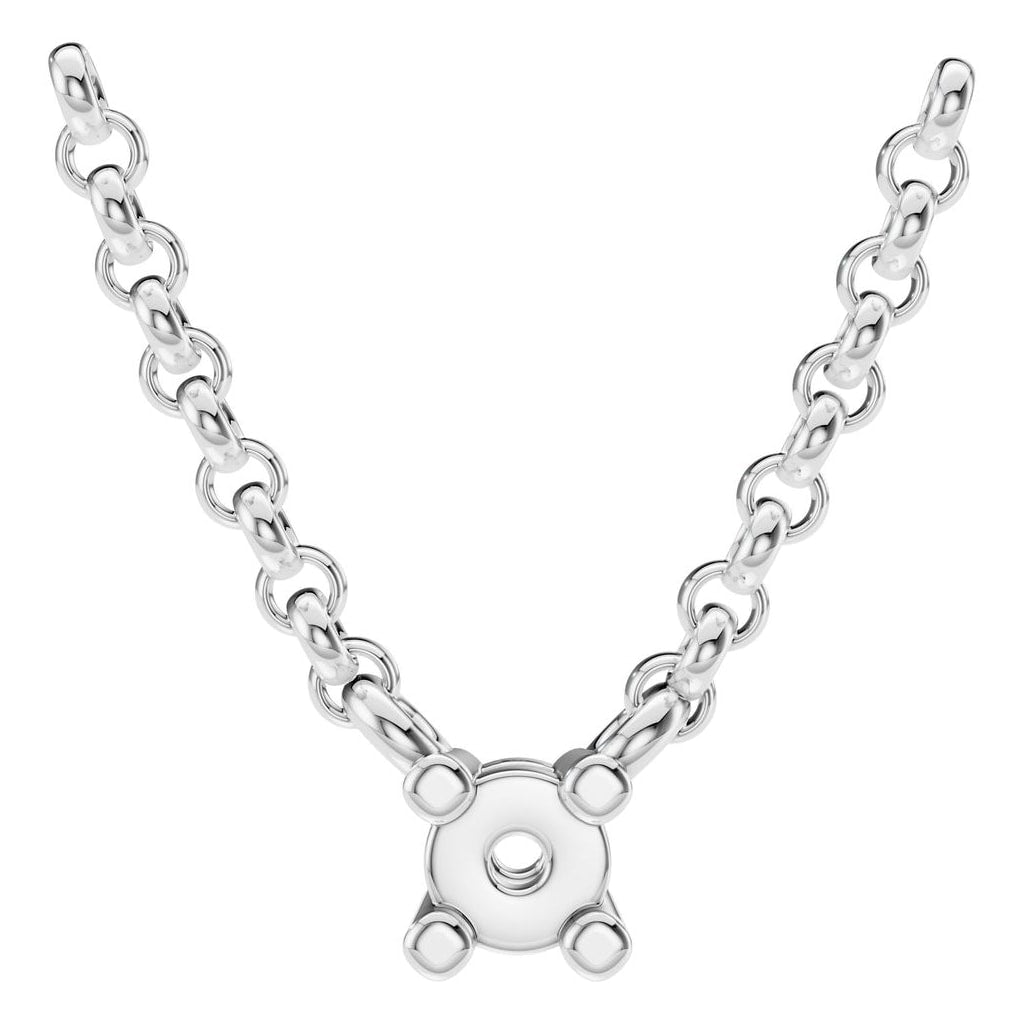 NE-1052 White Gold Necklace UNSET - Main View