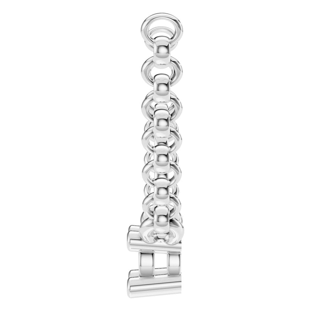 NE-1052 White Gold Necklace UNSET - Side View