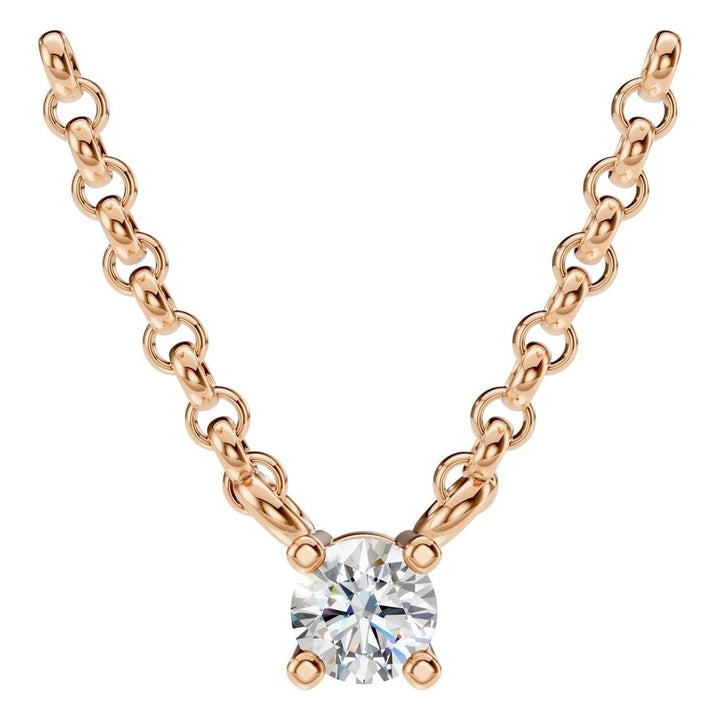 Solitaire Necklace Mounting - Round 3mm