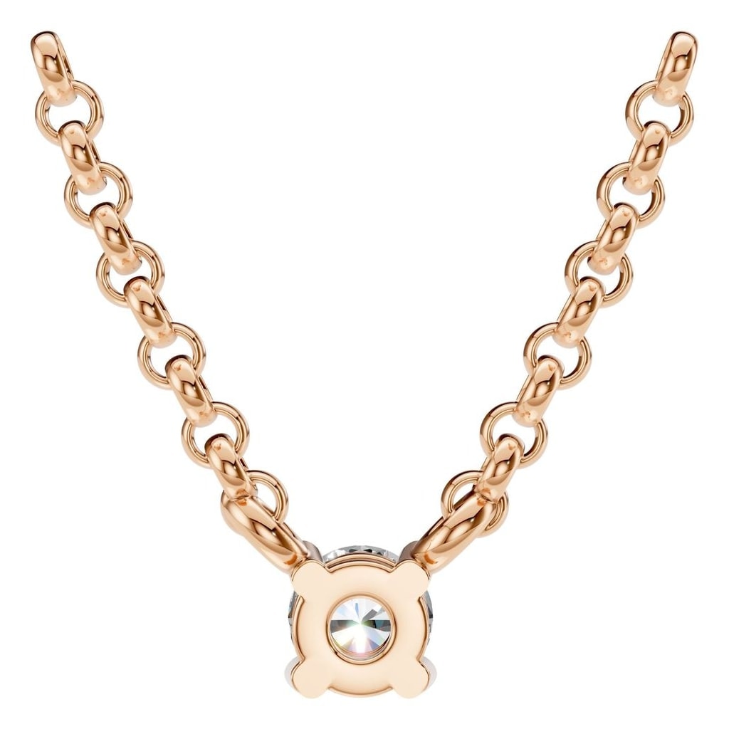 NE-1052 Rose Gold Necklace SET - BACK