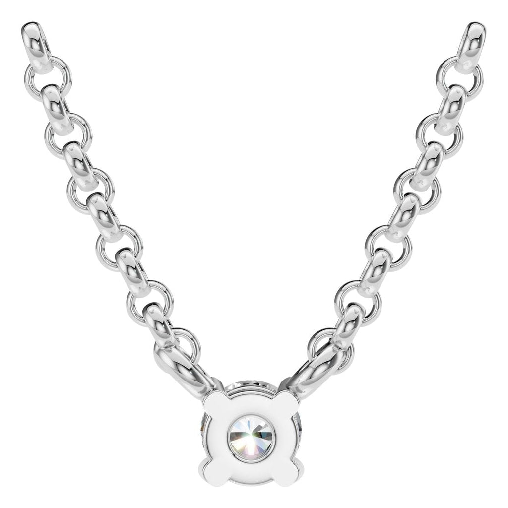 NE-1052 White Gold Necklace SET - BACK
