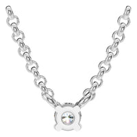 NE-1052 White Gold Necklace SET - BACK
