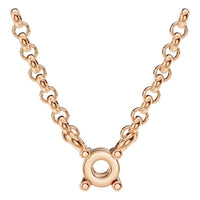 NE-1052 Rose Gold Necklace UNSET - Main View