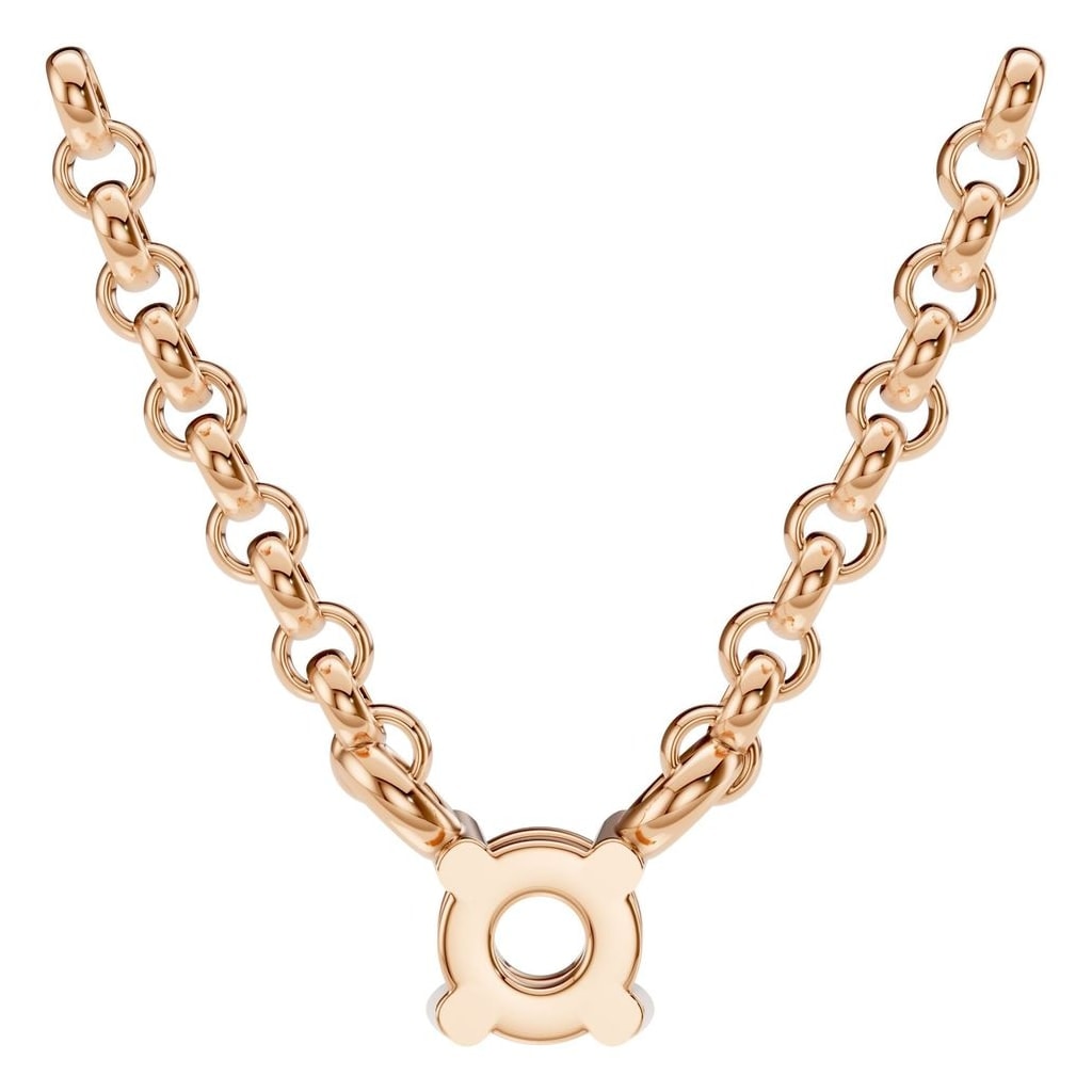 NE-1052 Rose Gold Necklace UNSET - BACK