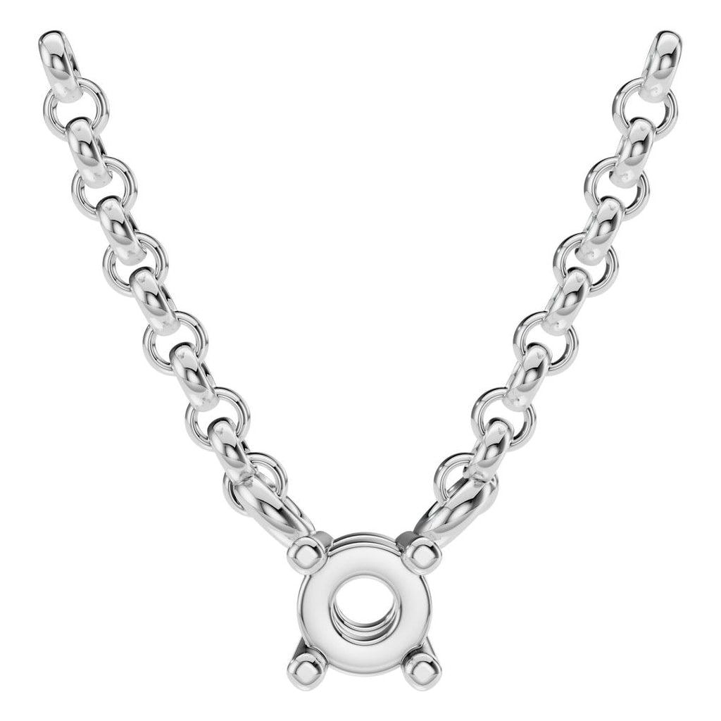 NE-1052 White Gold Necklace UNSET - Main View