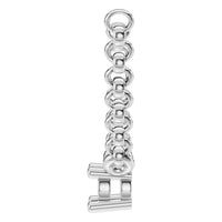 NE-1052 White Gold Necklace UNSET - Side View