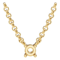 NE-1052 Yellow Gold Necklace UNSET - Main View