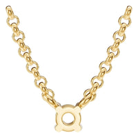 NE-1052 Yellow Gold Necklace UNSET - BACK