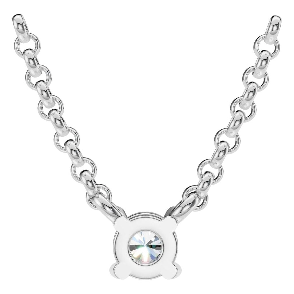 NE-1052 White Gold Necklace SET - BACK