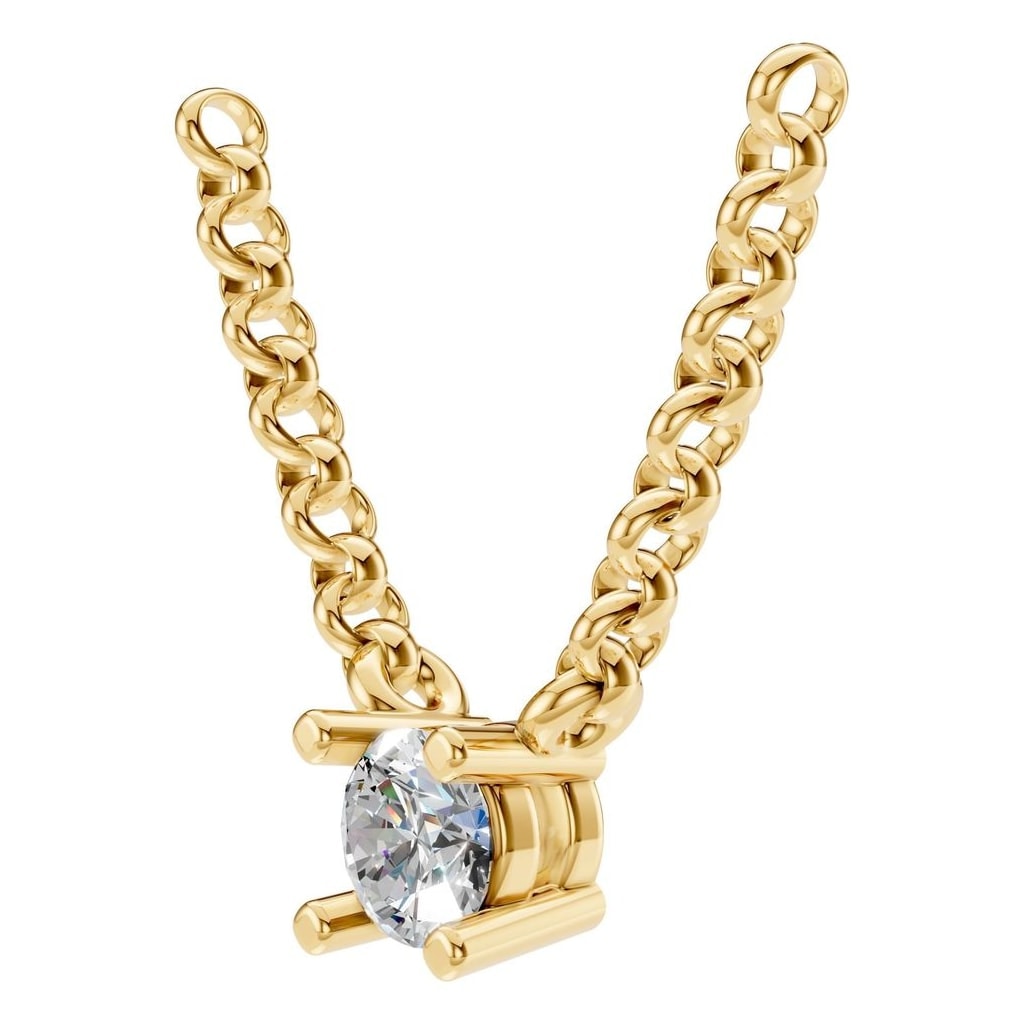 NE-1052 Yellow Gold Necklace SET - ANGLE