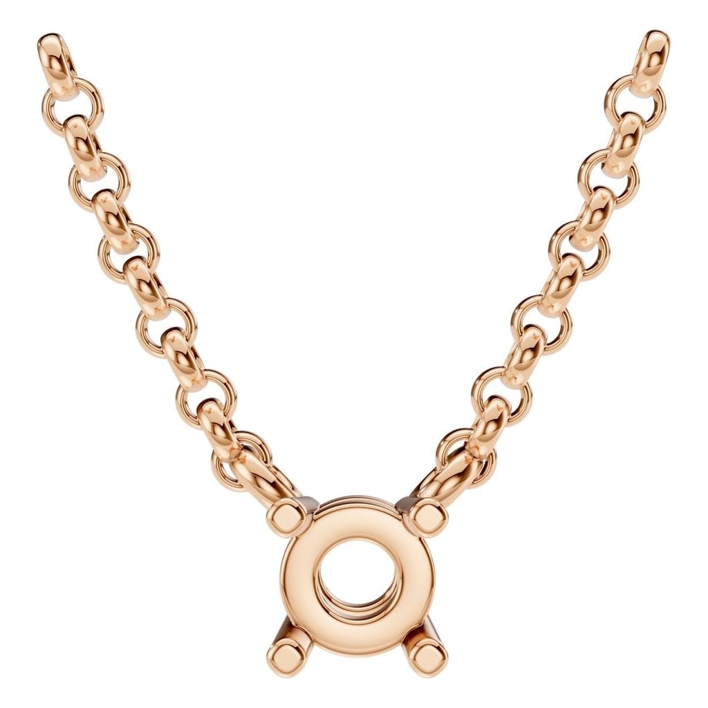 NE-1052 Rose Gold Necklace UNSET - Main View