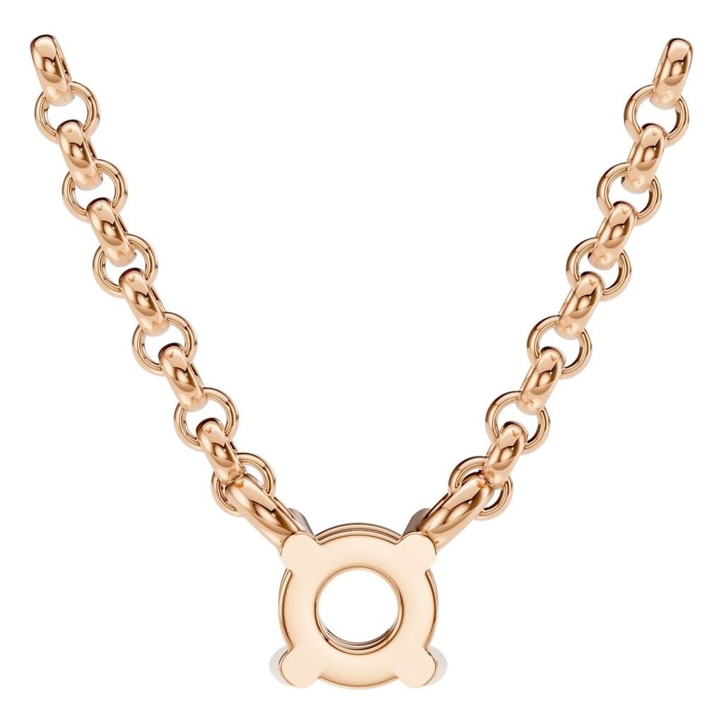 NE-1052 Rose Gold Necklace UNSET - BACK