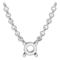 NE-1052 White Gold Necklace UNSET - Main View