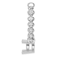 NE-1052 White Gold Necklace UNSET - Side View