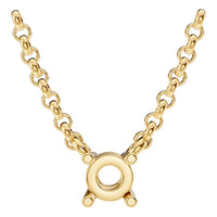 NE-1052 Yellow Gold Necklace UNSET - Main View