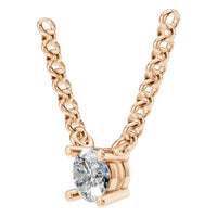 NE-1052 Rose Gold Necklace SET - ANGLE